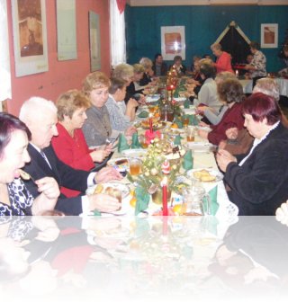 Spotkanie opłatkowe kół seniorów Halinów 2012